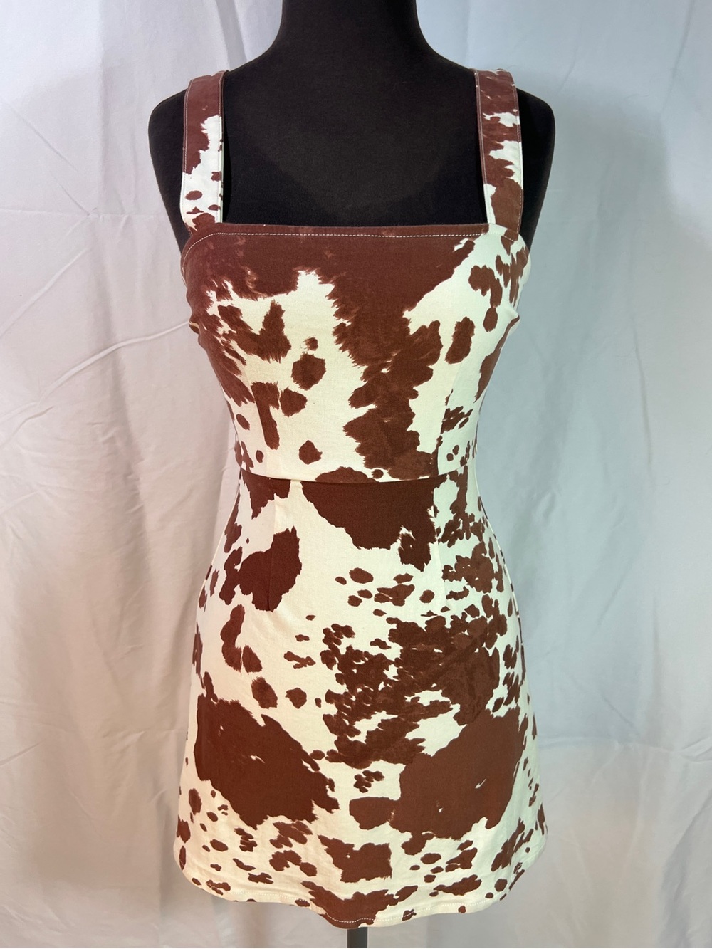 Show Me Your Mumu Dorothy Dress - XS - Holy Cow sleeveless animal print mini - Picture 2 of 11